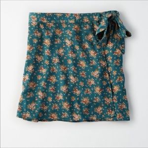 AE - floral wrap skirt!